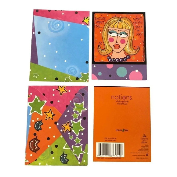 FUNNY Girl Blonde Friendship VTG Greeting Cards Leanin' Tree Lori Wiseman NOS - Picture 8 of 15